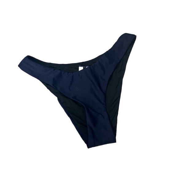 NEW J.Crew Curved waist cheeky bikini bottom BC125 Navy Blue Size S - Picture 8 of 10